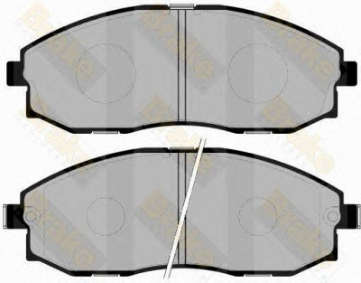 BRAKE ENGINEERING pa1242 -  Комплект тормозных колодок, дисковый тормоз